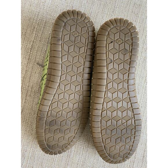 SPRING STEP Sunflowery Lime Green Leather Flats shoes 7-7.5 EU 38 - Picture 8 of 8